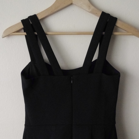 AQUA Double-Strap Illusion-Hem Midi Dress Size 2 - Picture 9 of 13